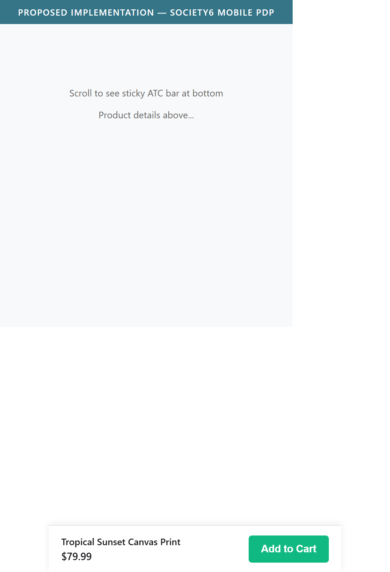 Society6 — Proposed Implementation