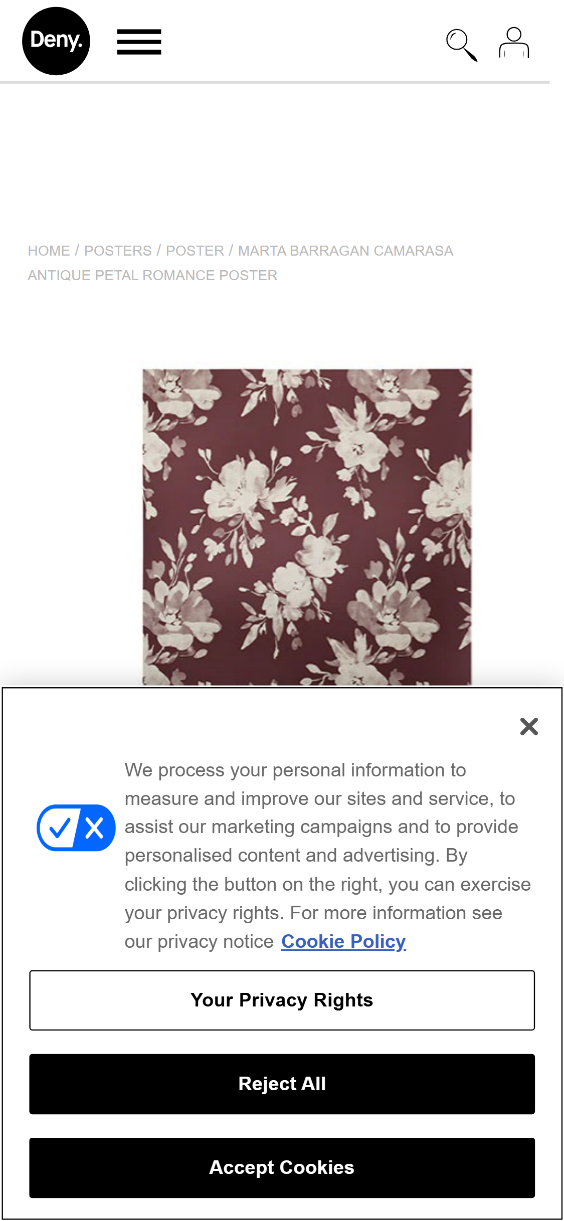 Deny Designs — Delivery date estimate near ATC button
